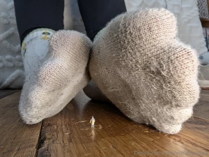 I love seeing my sock prints after a big hike in the mountains this