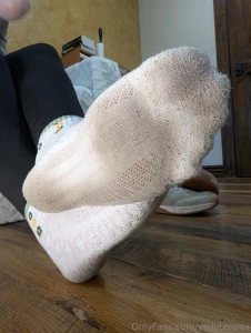 I love seeing my sock prints after a big hike in the mountains this part 1