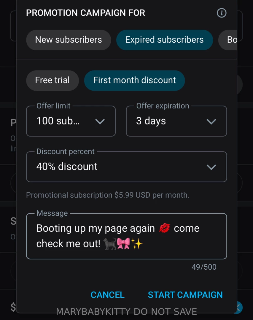 Https onlyfans com marykittybaby spots go fast with renew on in vip 