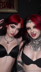 Twins playing with our titties thinking about putting your dick