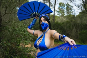 Fan sly nuevo new cosplay kitana juego mortal kombat - calidad 4k part 2