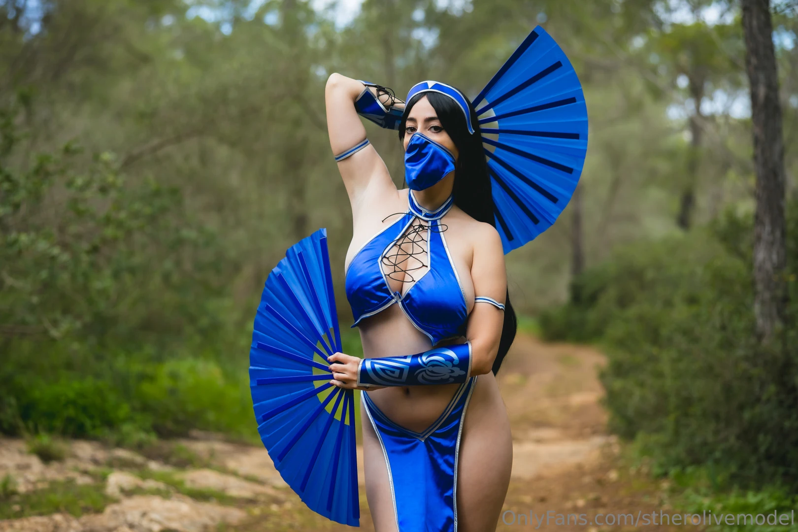 Fan sly nuevo new cosplay kitana juego mortal kombat - calidad 4k part 1 