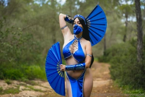 Fan sly nuevo new cosplay kitana juego mortal kombat - calidad 4k part 1