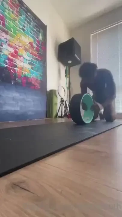 Working on core flexibility 