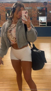 Gym session gt white shorts amp a tan part 1