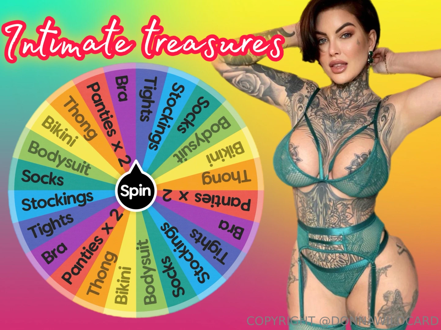Intimate treasures join the fun and give the wheel a whirl exciting 