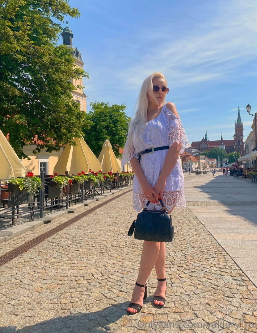 Day walks on beautiful streets make a girl think about how beautiful 