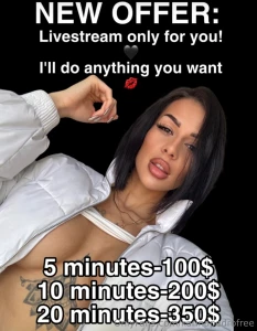 Wanna see me in livestream but only me and you text me