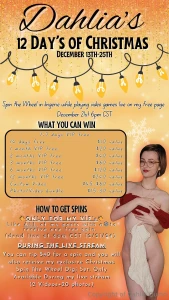 Back with another event you can expect 2 posts here on my free page