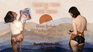 We hit our tip goal watch us paint with our feet boobs and butts we part 1