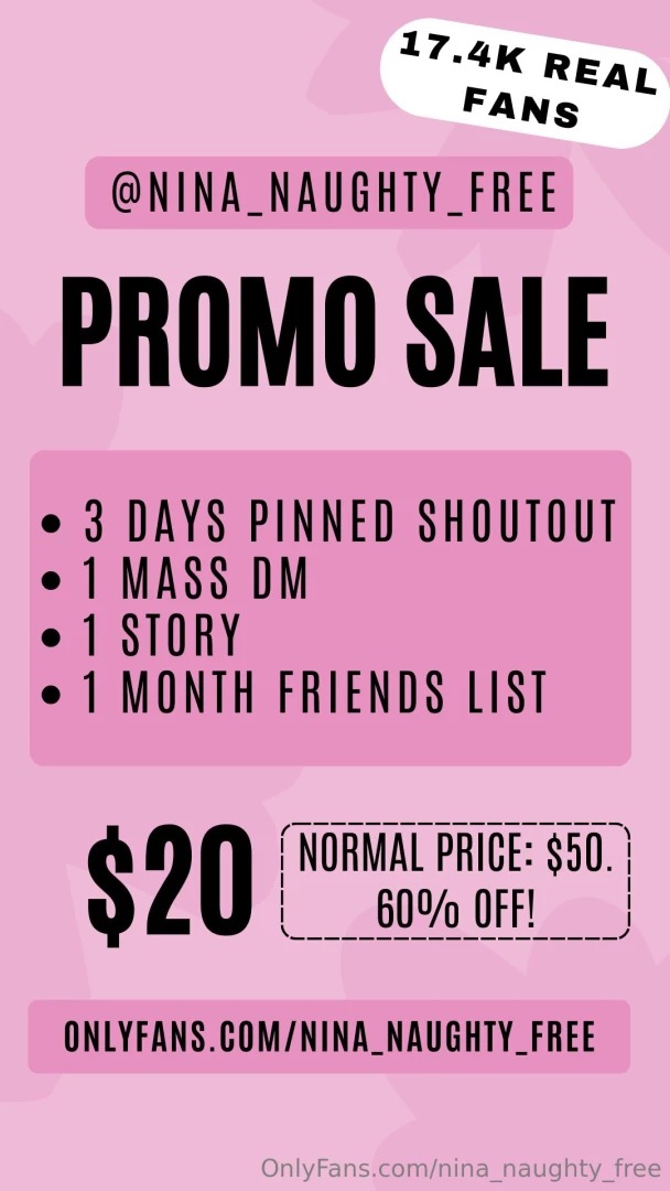 Get seen by 17 4k real big spending fans sale big promo package only 