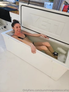 Cold plunge this morning