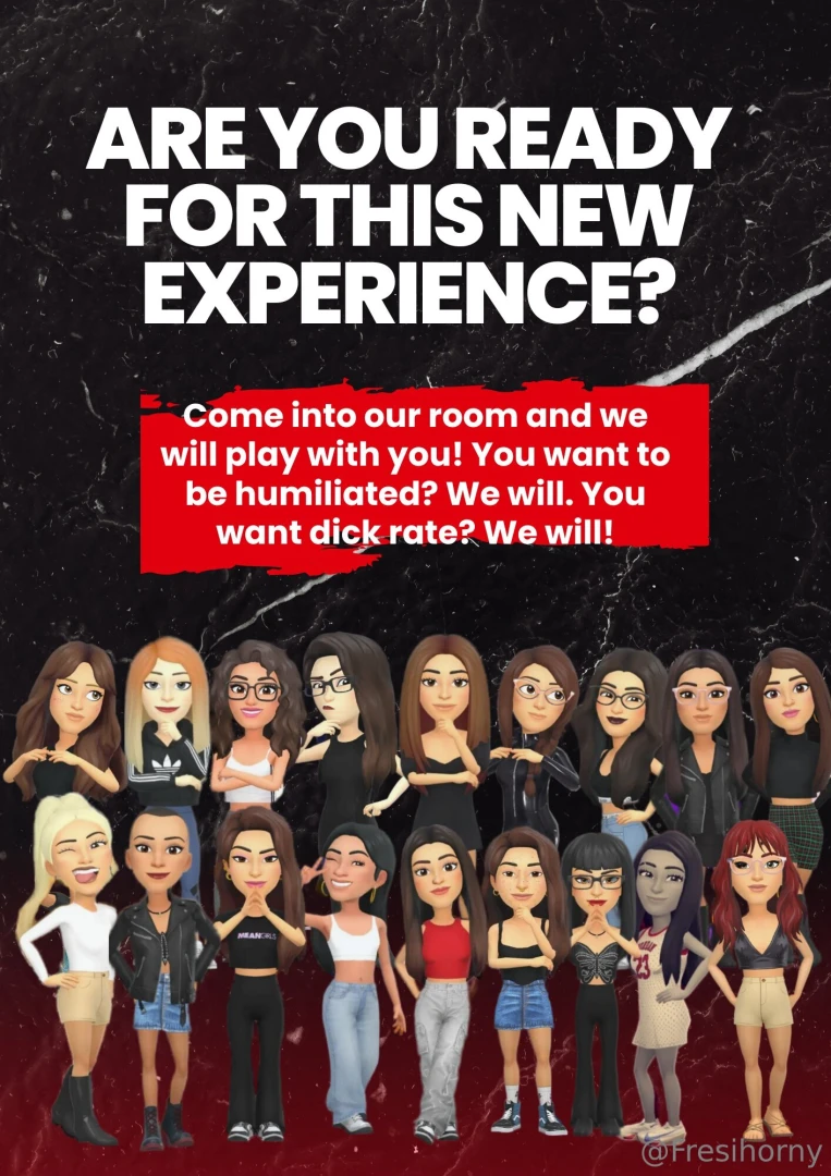 Are you ready for this new experience do you want to play with us we 