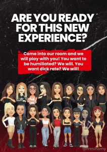 Are you ready for this new experience do you want to play with us we