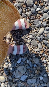 Sandals at the beach