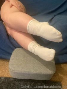 Tight white socks