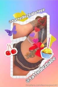 Hot content alert paid tattedlezbabe over 1 1k media free part 7