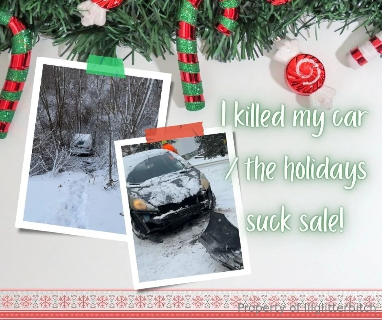 Tis the season for car accidents and wouldn t you know i slid on ice part 1 