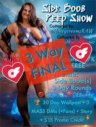 Side boob peep show cohosted by honeycreamsraw amp indyhoneycreams 50 
