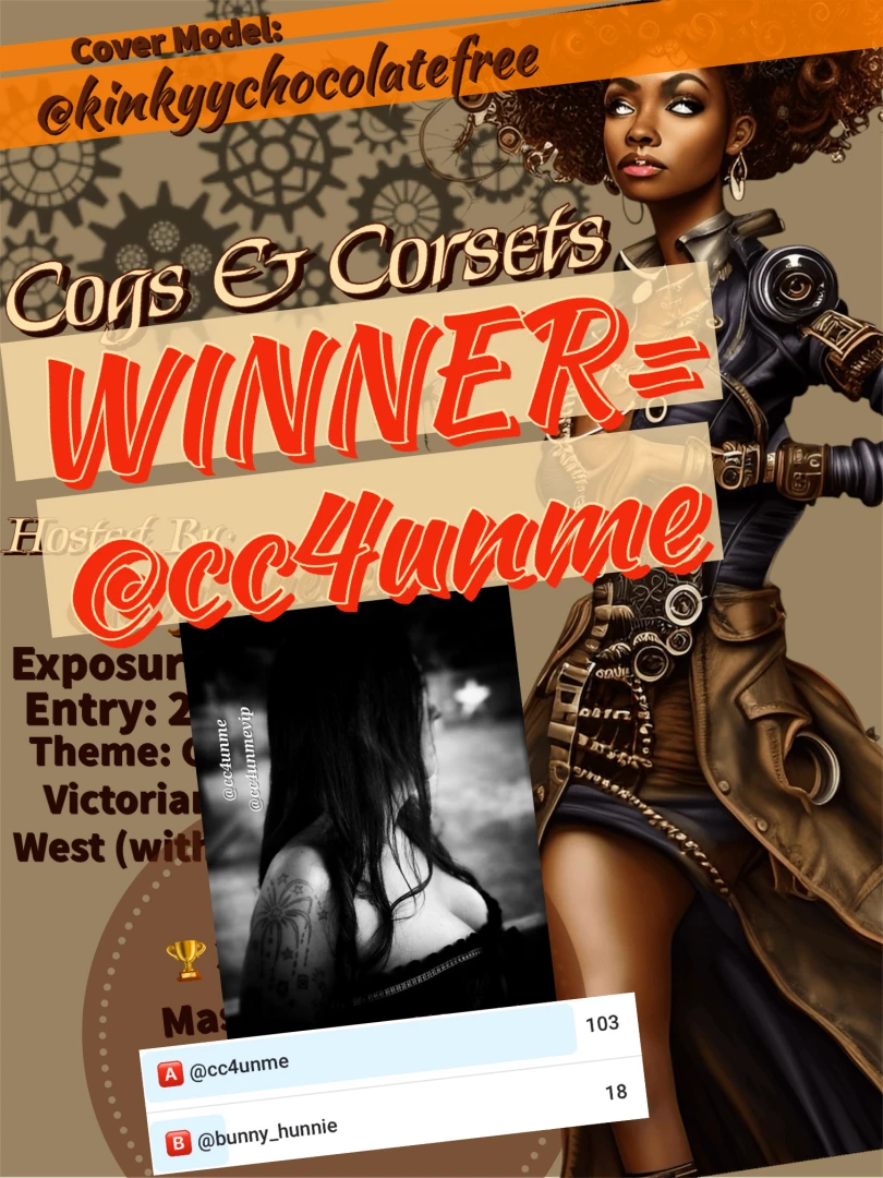 Winner of cogs amp corsets cc4unme congratulations 