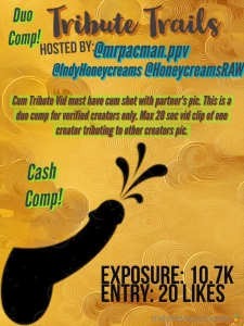 Tribute trails dup comp hosted by mrpacman ppv indyhoneycreams amp