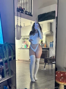 White on white but my thoughts are far from pure