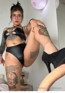 Why isn t this pathetic slave who has a tiny cock bowing down to her part 59