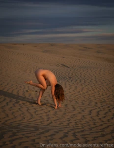 My first time posing on a sand dune - it was so cool i loved this