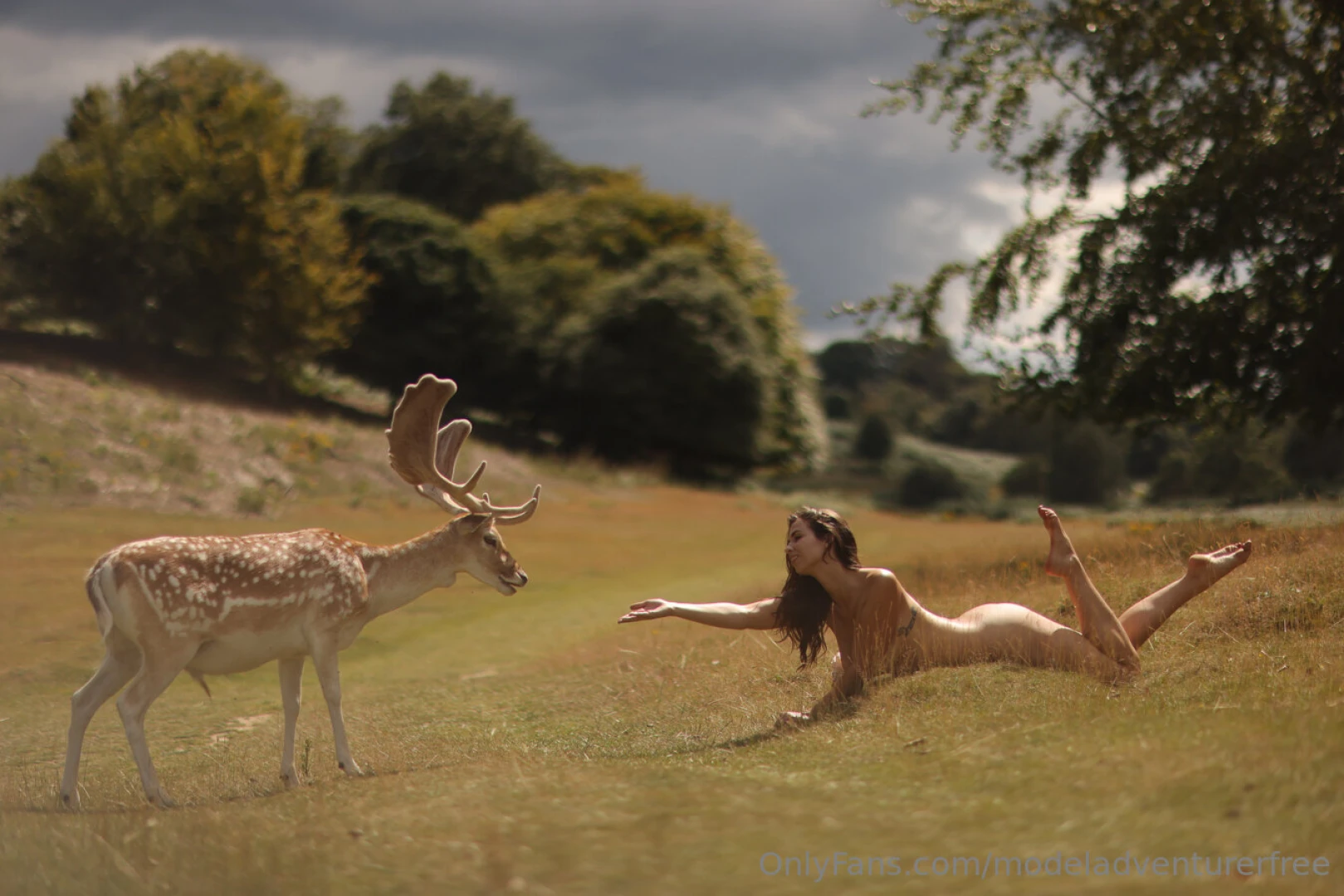 Unedited of modeladventurer and her disney princess moment in england 