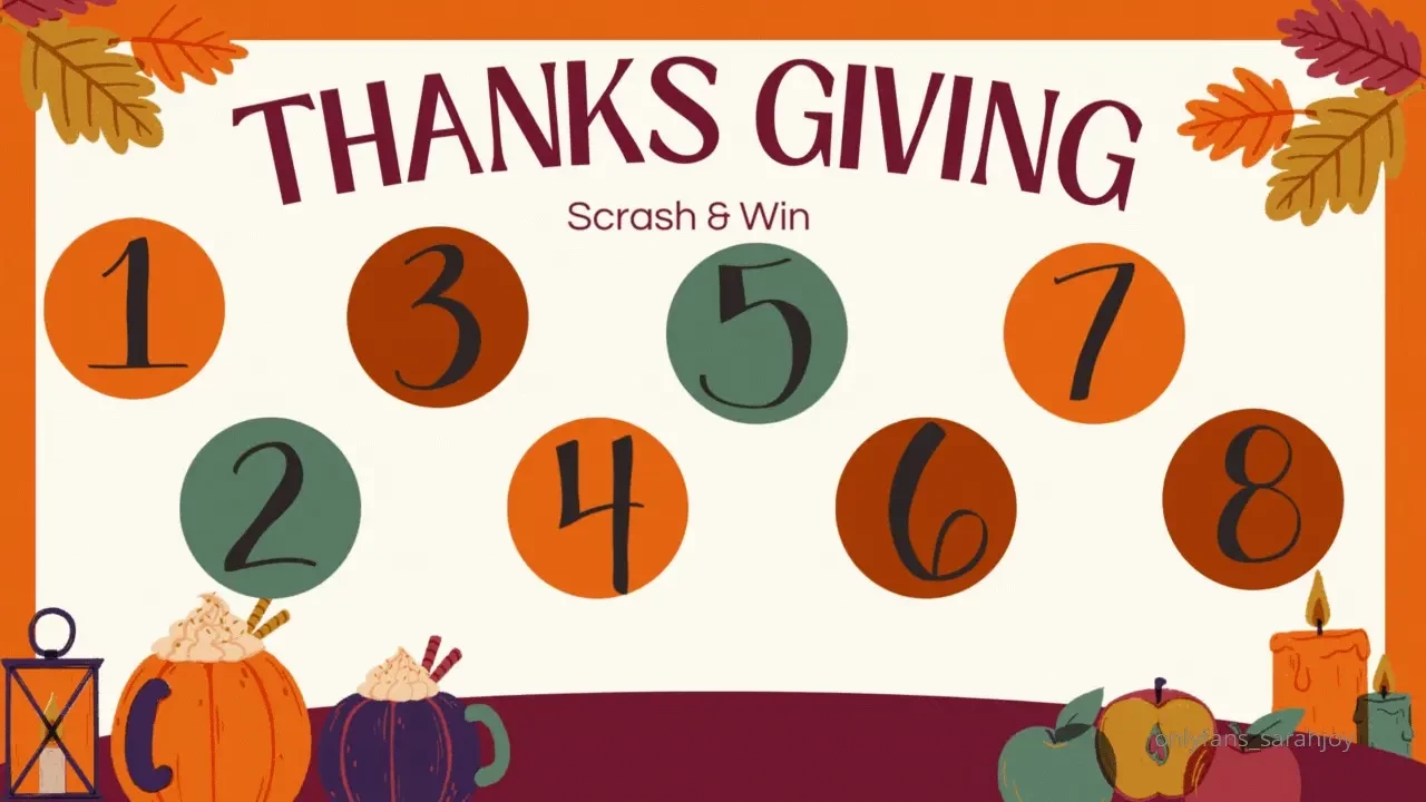 Thanksgiving i want us to play something very fun where you will have 