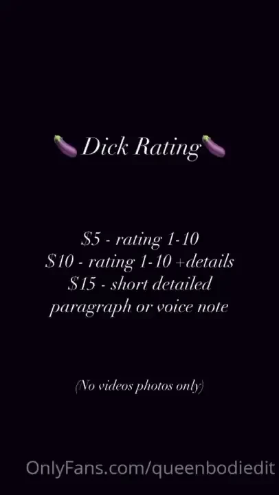 Message me for your rating 