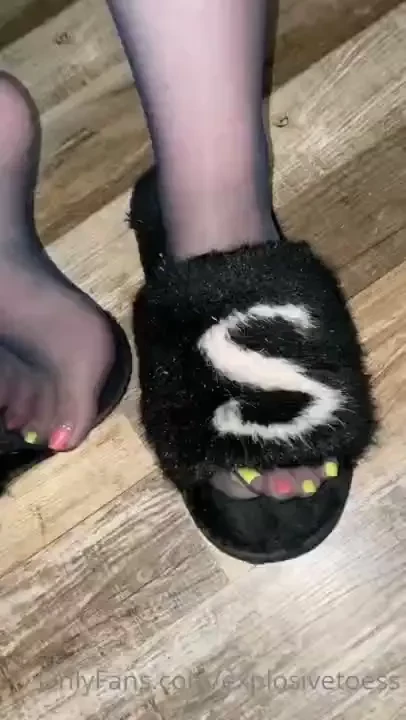 Stinking these sheer navy nylons up for someone 