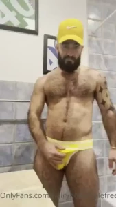 With yellow joks