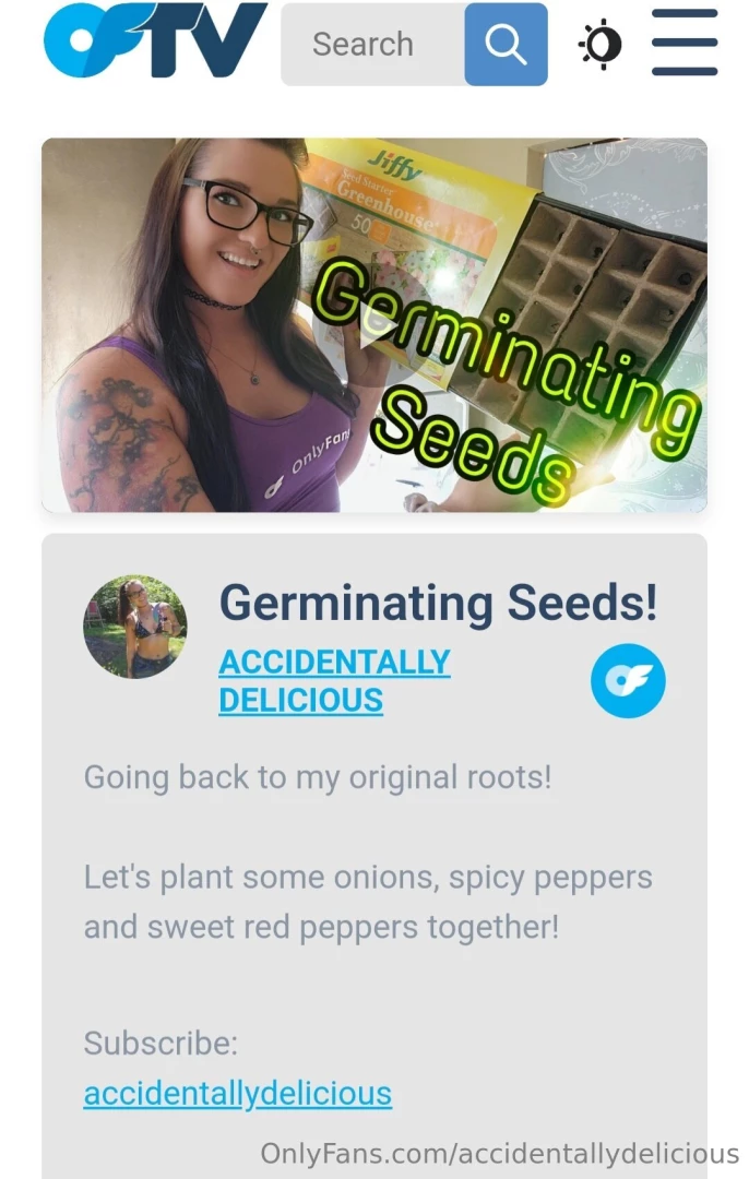 My germinating seeds video is live on oftv reppin my merch gear https 