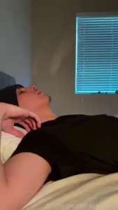 Self sucking with a face full of cum at the end teen cock selfsuck