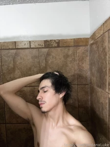 Took me a nice hot shower wanted to show off my cock before hand part 4