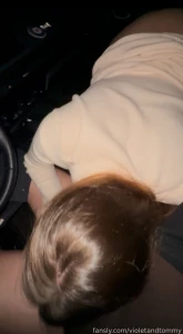 Told him to pull over last night car blowjob public couple porn carbj part 1