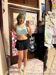 Just finished a workout feeling strong and sexy who wants to help cool