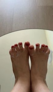 Top view of my toes part 1