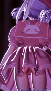 Cum take a peek i know you want to hentai vr anime vtuber cute