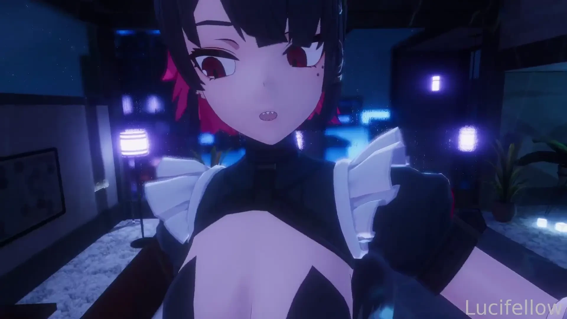 Horny ellen joe licks your lollipop and rides you lewdy shark maid nom 