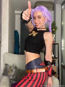 Jinx i m fooling around in my jinx costume from arcane it was my first part 13