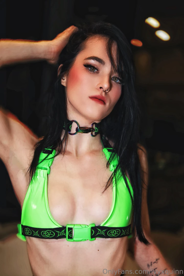 Neon venom steel gaze collar locked this isn t a look it s a warning 