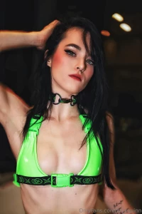 Neon venom steel gaze collar locked this isn t a look it s a warning