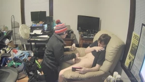 Loser fails milk cum challenge