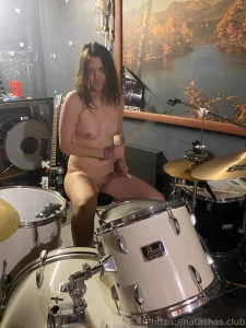 Little naked drummer girl some fun from learning the drums part 3