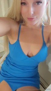 Tell me is a little blue dress as sexy as a little black dress