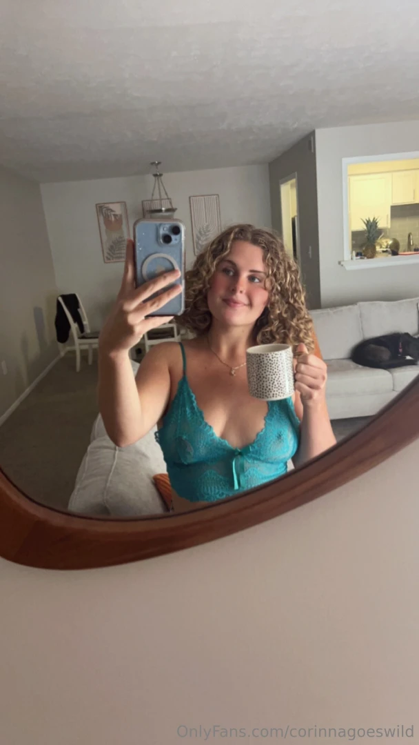 Sippin coffee feelin cute and letting the lace do the talking wanna 