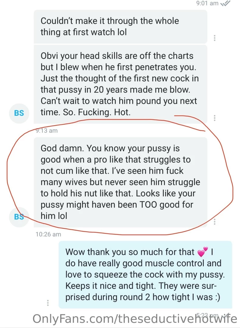 Seeing this feedback on my video with stlcity91nch fucking me totally 