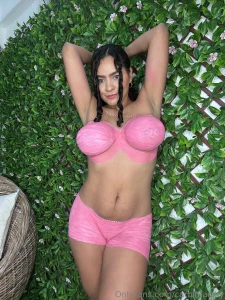 What would you do to make me blush like this pink paint on my hot body